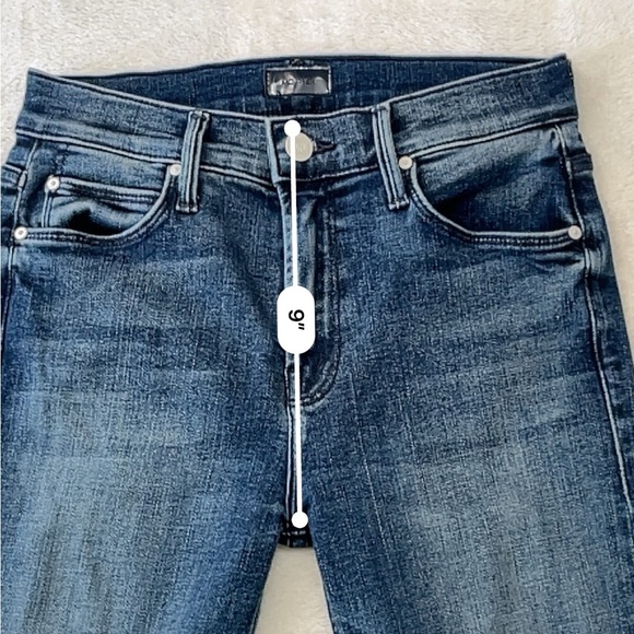 Mother The Runaway Step Fray Jeans Size 25 Medium Wash Bootcut - Picture 6 of 17